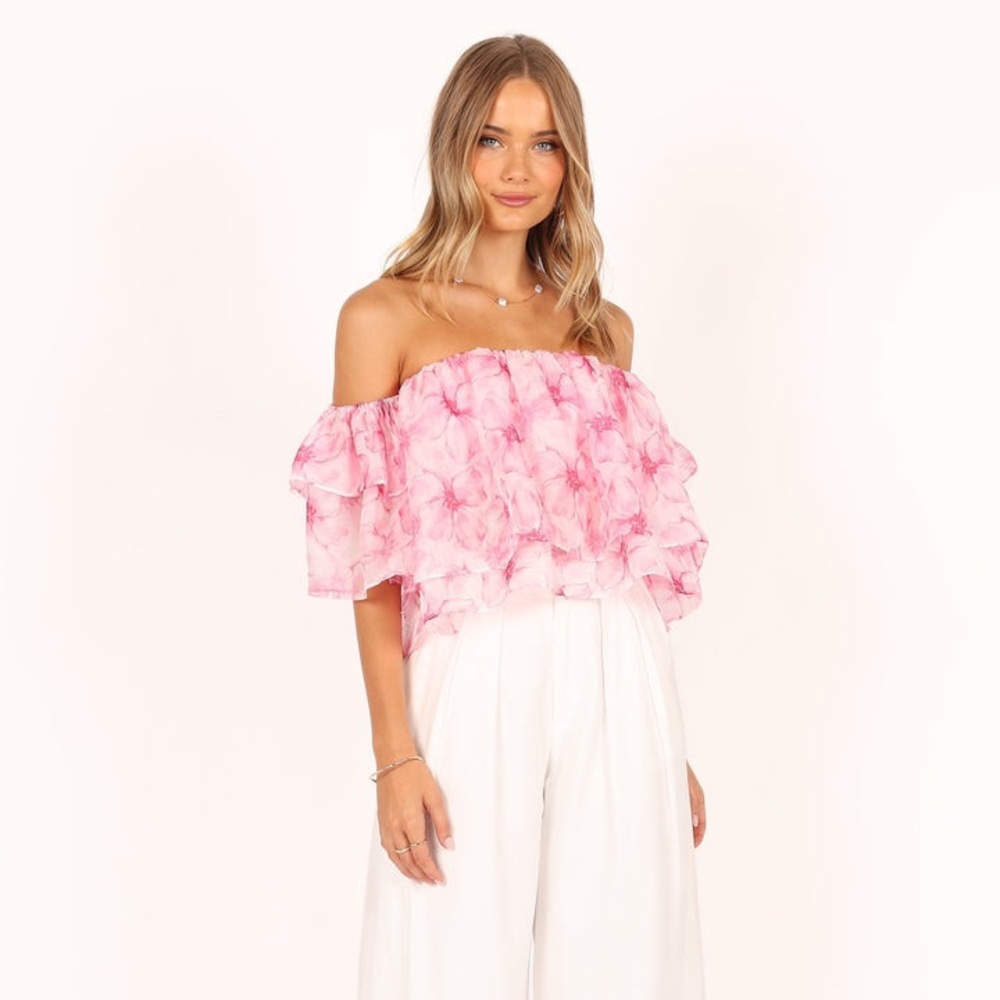 NEW! Petal & Pup DEEDI OFF SHOULDER TOP - PINK